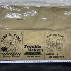 トムとジェリー　カゴバッグ！ベージュの画像