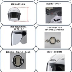 [ヤマハ発動機] バイクヘルメット ジェット SF-7II リーウインズ ラバートーンブラックの画像