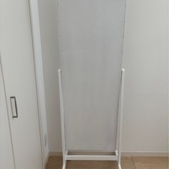 キャスター付きミラー 161x 55cm姿見 全身鏡 MiraHope  木製 16の画像