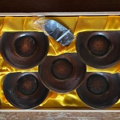 純銅製☆茶托セットの画像