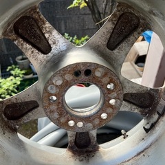16インチ　8JJ アルミホイール　225/50R16 4・5穴マルチの画像