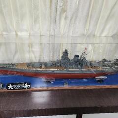 戦艦大和のプラモデル（完成品）の画像