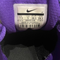 NIKE ナイキ　ランニングシューズ　24.5  レボリューション3　ｍ0728-70 紫　パープルの画像