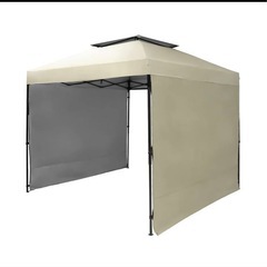 タープテント　新品3m×3m サイドシートの画像