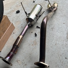 s500p 後期　ハイゼットジャンボ　マフラー　2本出し　2wdに使用の画像