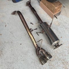 s500p 後期　ハイゼットジャンボ　マフラー　2本出し　2wdに使用の画像