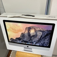 アップル　apple iMac 27インチの空箱の画像