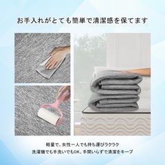 新品 ラグ カーペット グレー 接触冷感の画像