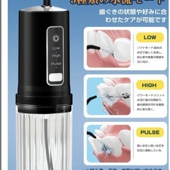 口腔洗浄器 Flynetジェットウォッシャー コードレス 充電式 衛生 歯磨きの画像
