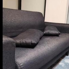 デニム地ソファの画像