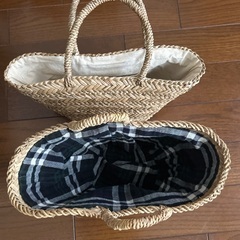 カゴバッグ　2種類の画像