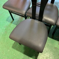 【4脚セット】ダイニングチェア　椅子　イス　家具　昭和レトロ　アンティーク　家具　インテリア　オシャレ【座面高45幅48奥46背高104】の画像