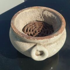 ✨古物商マニア必見✨蔵から出てきた『昔々の七輪か？かまどか？』 ◑サイズ 直径午後2時5分✕高さ１５の画像