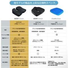 お取り引き中　クッション 座布団 低反発クッション チェアクッション 姿勢矯正 チェアパッドの画像