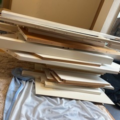 白い木材、廃材、板の画像