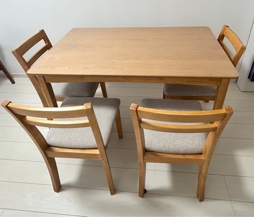 北欧ダイニングテーブルセット4人がけ