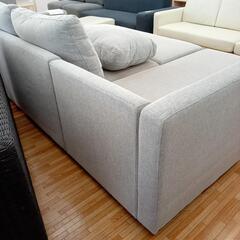 【リユースのサカイ八街店】★ジモティ割あり★ NITORI　ソファーベッド　L字ソファー　ライトグレー　クリーニング済　YJ7352の画像