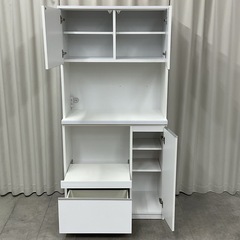KH-35【新入荷　リサイクル品】土井インテリア　オープンキッチンボード　白の画像