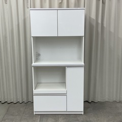 KH-35【新入荷　リサイクル品】土井インテリア　オープンキッチンボード　白の画像