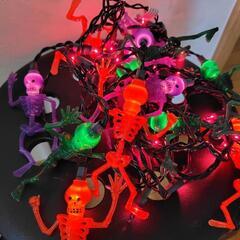 ハロウィン:　骸骨の装飾ライトの画像