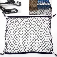互換品ラゲッジネット 荷崩れ防止 トランクネット 収納ネット 車用 荷物ネット 荷物固定ネット フック付きの画像