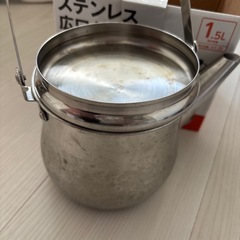 【8/20まで‼️】①ステンレス広口ケトル1.5ℓの画像