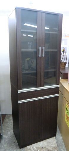 食器棚 ブラウン