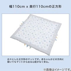 【値下げ】ベビー用敷き布団＋ベビーマット(ニトリ)セットの画像