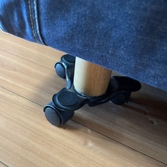 無印良品　2人掛けソファー　デニム生地の画像