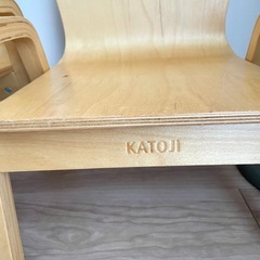 木製　キッズ用　チェア　２脚セットの画像