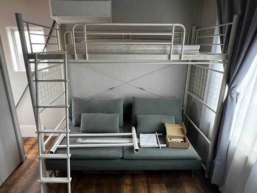 高さを変えられるロフトベッド　メーカー不明　IKEA ニトリ