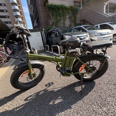  ※引き取り限定※ファットバイク アシスト電動自転車 マウンテンバイク 500Ｗ 48V12.8An電動マウンテンバイク スノーホイール フル電動アシスト 公道走行OKの画像