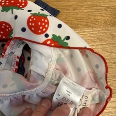 セパレートいちご柄水着80cmの画像