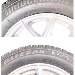 13㌅アルミホイール(Weds Carifa)とスタッドレスタイヤ(BRIDGESTONE BLIZZAK VRX)の4本セットの画像