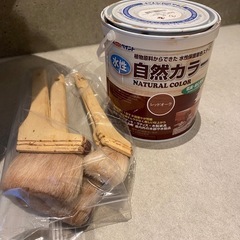 ペンキ 水性 ハケ付きの画像