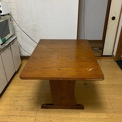 天然木 色々 折りたたみ ダイニングテーブルの画像