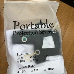 プロジェクター　スクリーン布付きの画像