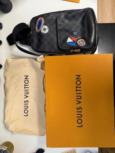 LOUIS VUITTON ルイ ヴィトン ダミエグラフィット アヴェニュー スリングバッグ トラベルステッカー ボディバッグ ショルダーバッグ ワンショルダー N41056 【中古】