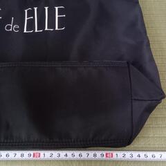 【ELLE de ELLE  黒トートバッグ】の画像