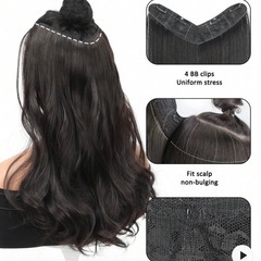 【新品❣️】クリップ式ヘアエクステの画像