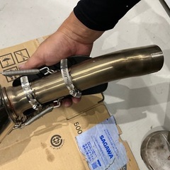 CBR400R NC47 LCIスリップオンマフラー ステンレス マフラー サイレンサーの画像