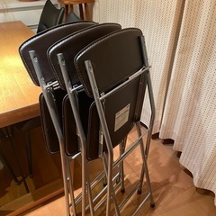 ニトリ　折り畳み椅子　3脚の画像