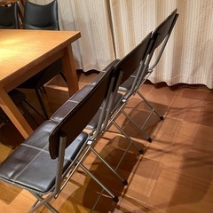 ニトリ　折り畳み椅子　3脚の画像