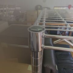 メーカー不明◆スチールラック (約)高さ175×幅90×奥行45cm 棚 の画像