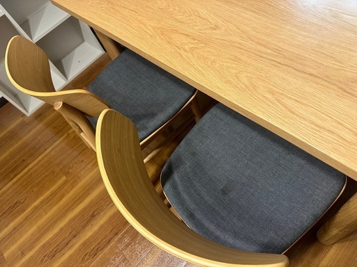 無印良品　ダイニングテーブル　ダイニングチェア2脚