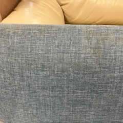 H 2508-407 2人掛けソファ シミ 汚れありの画像