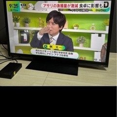 テレビ40インチ&外付けハードディスクの画像
