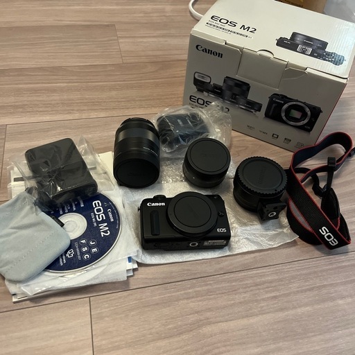 Canon EOS M2 ミラーレスカメラ ダブルレンズキット (mermer