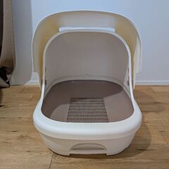デオトイレ フード付き本体セット アイボリーの画像