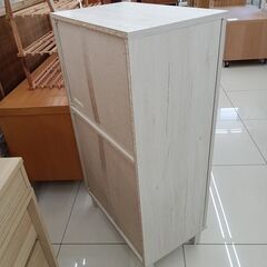 ★リユースのサカイ日立店★HJ7418  シューズボックス ホワイト H104×D35×W58 クリーニング済み の画像